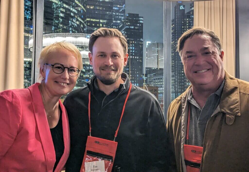 A photo of hosts of the forum