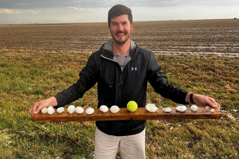 Hail Field Scientists say large hail will become more common in warming climate ...